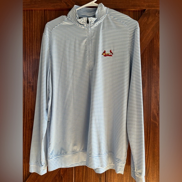 ST LOUIS CARDINALS JOHNNIE—O Quarter Zip Pullover - Picture 1 of 3